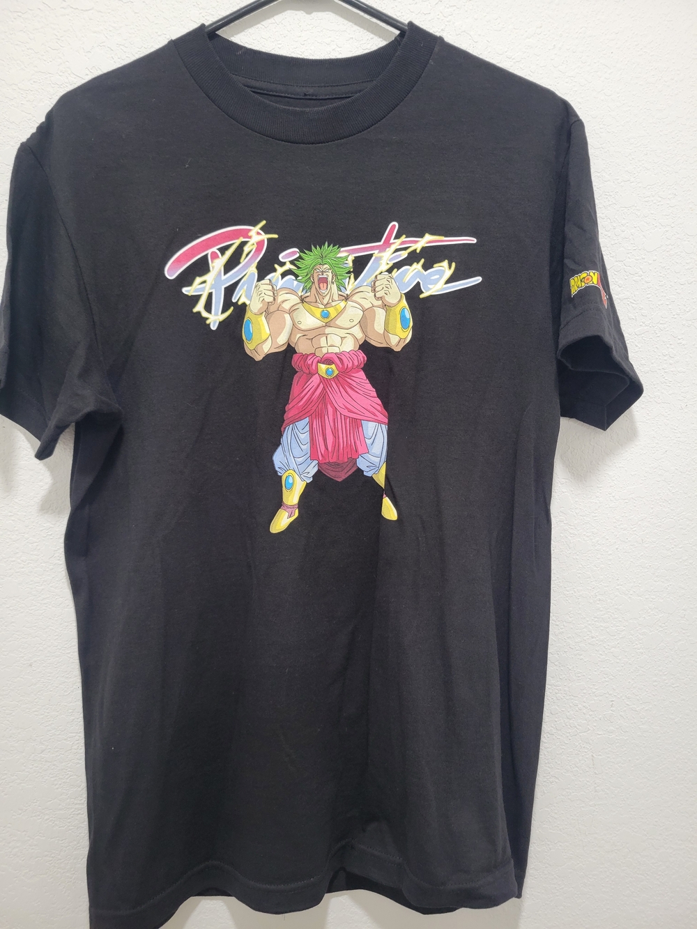 Primitive Black Anime Graphic Crewneck T-Shirt Broly Dragonballz